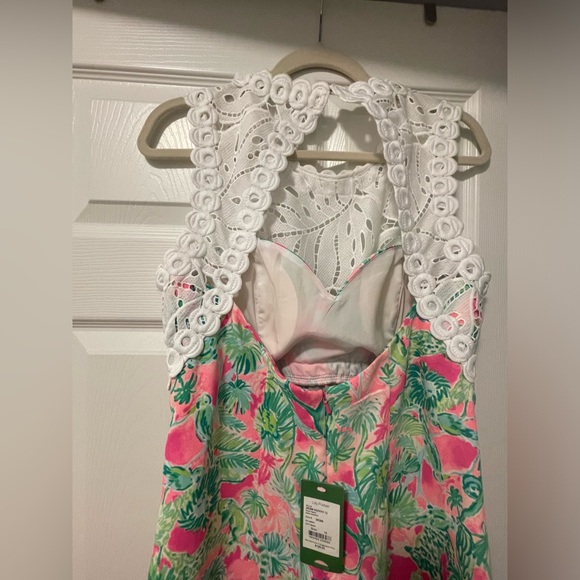 Lilly Pulitzer Razz Berry Catty Shack Sadie Romper Size 10 - Picture 12 of 13